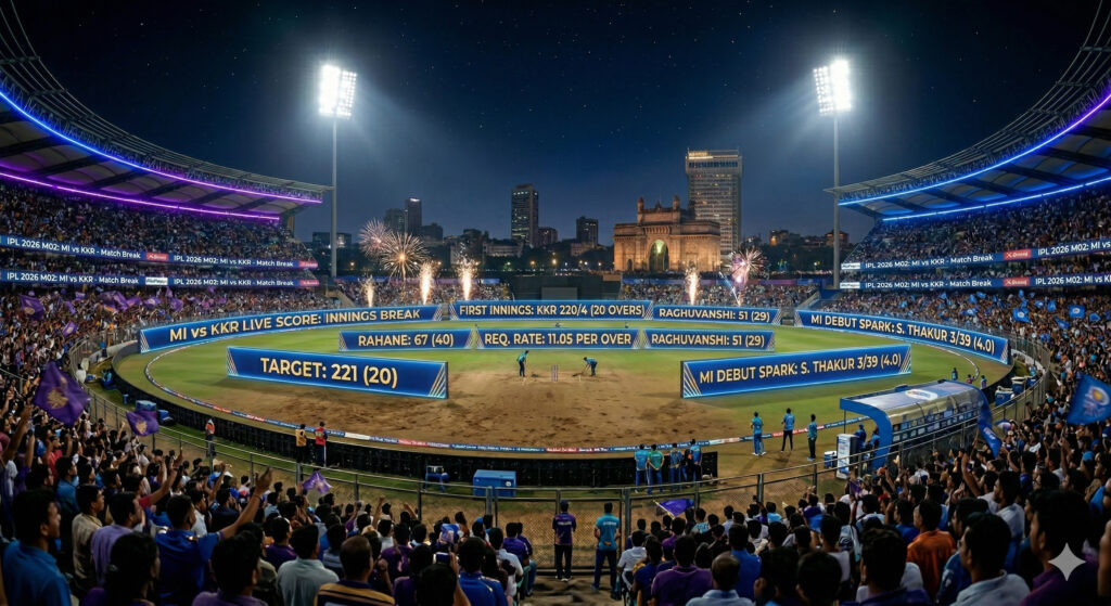 MI vs KKR Live Score