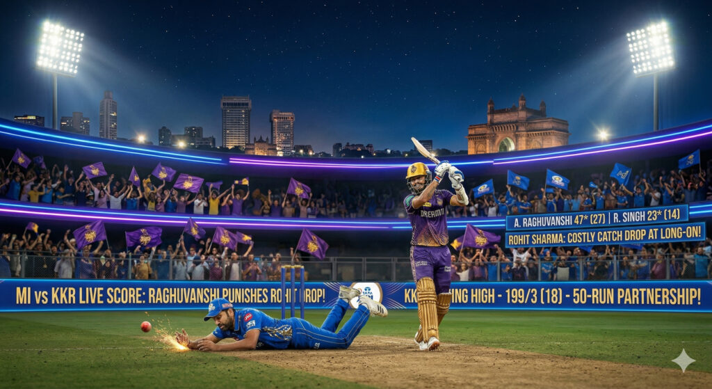 MI vs KKR Live Score