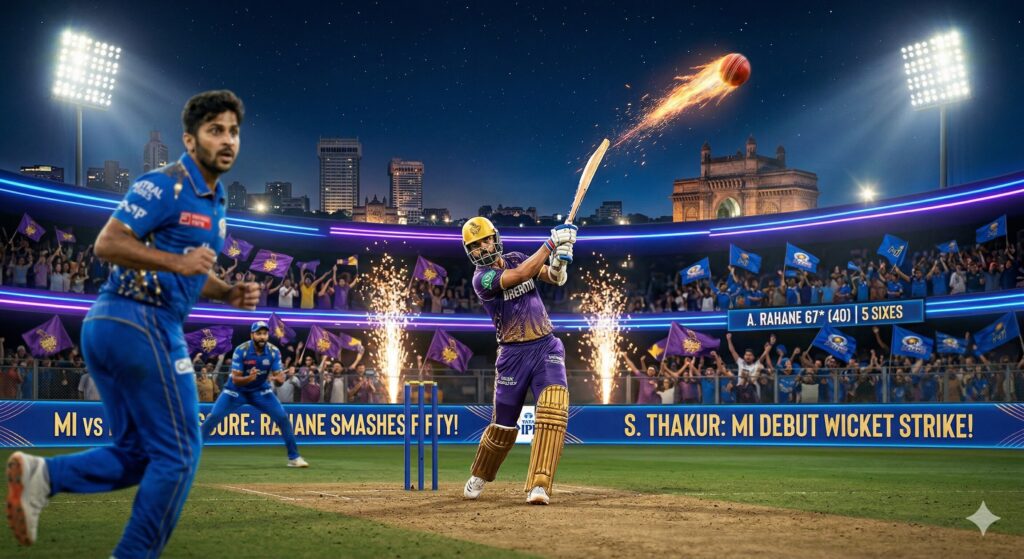 MI vs KKR Live Score