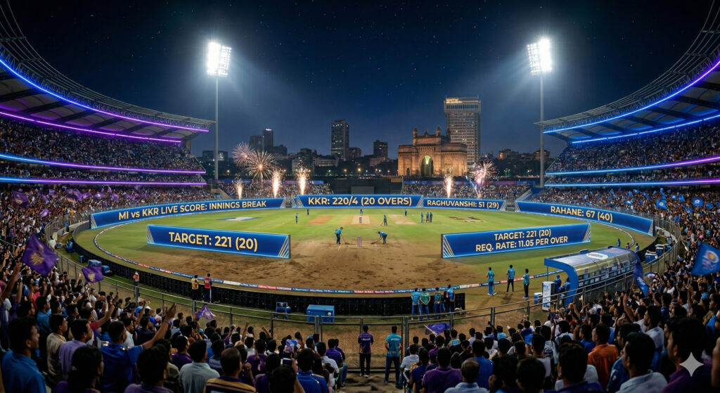 MI vs KKR Live Score