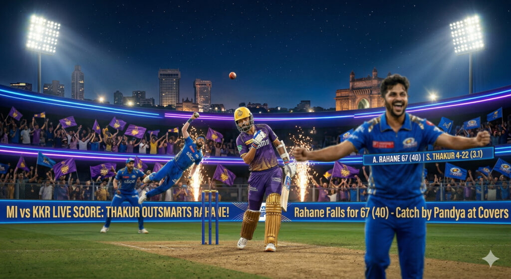 MI vs KKR Live Score