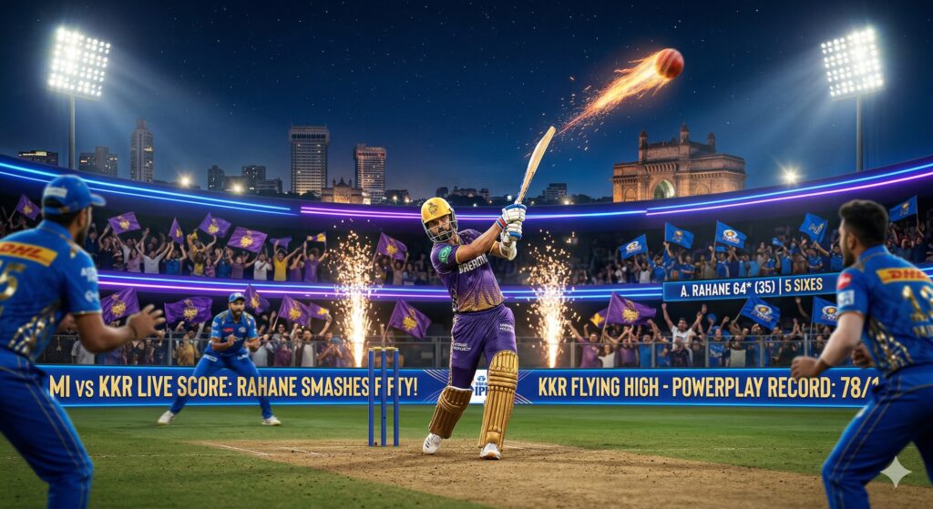 MI vs KKR Live Score